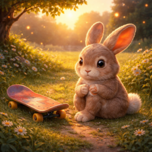 skating rabbit